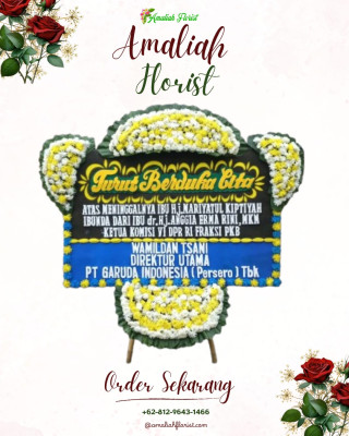 Papan Bunga Duka di Kawangkoan Barat