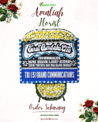 Papan Bunga Duka di Kawangkoan Barat